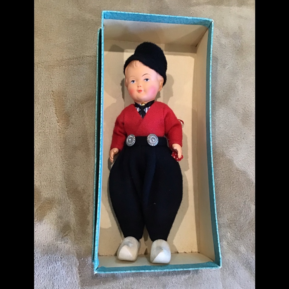 Vintage Dovina Dutch Boy Collectible Doll